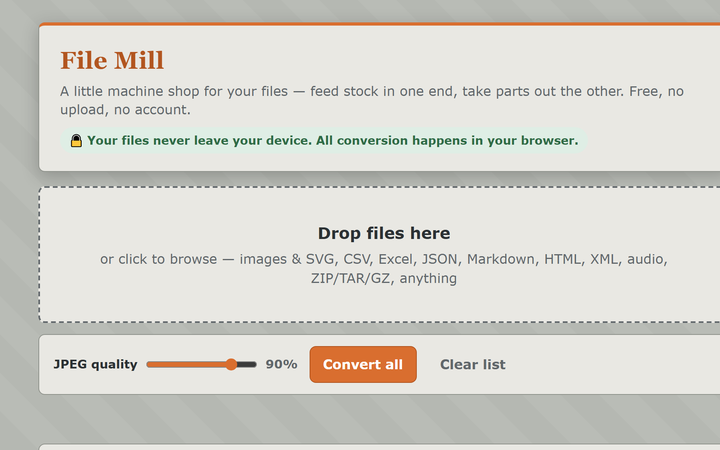 File Mill screenshot