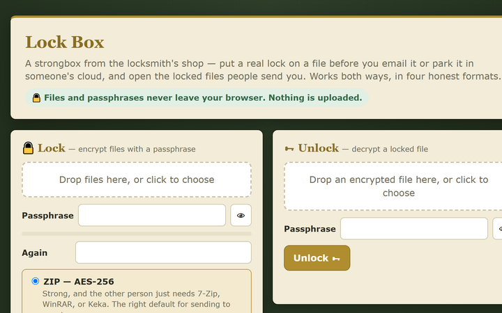 Lock Box screenshot