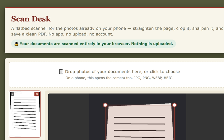 Scan Desk screenshot