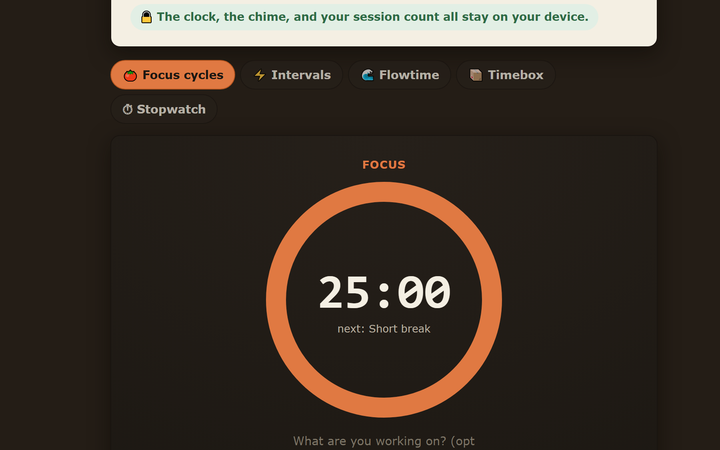 Tempo screenshot